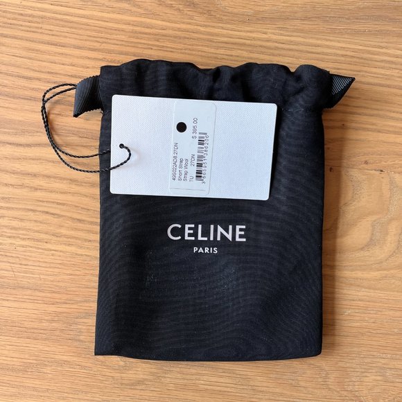 NEW Celine Short Bag Strap in Calfskin Red / Natural - Picture 7 of 7
